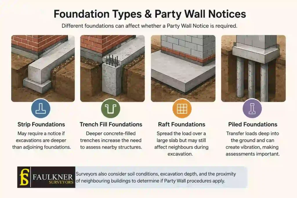 How Do Construction Methods Affect Party Wall Requirements? A Homeowner’s Guide 1 How Do Different Foundation Types Influence Party Wall Notices Amersham?