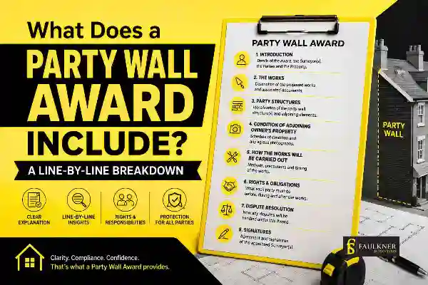 Party Wall Awards Explained Line-by-Line: What Property Owners and Neighbours Need to Know 1 What Does a Party Wall Award Include? A Line-by-Line Breakdown Amersham